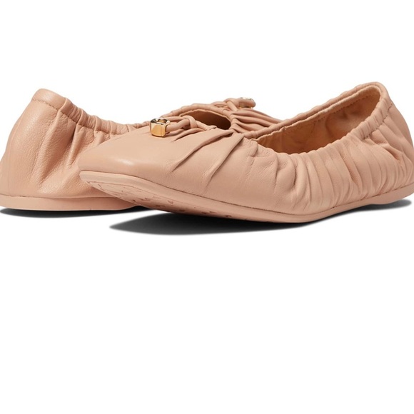 Coach Shoes - COACH - Eleanor Leather Ballet Flats